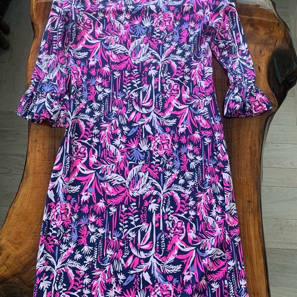Lily Pulitzer xxs Dress bell sleeve Monkey Jungle - Picture 2 of 6